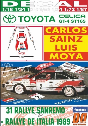 Decal toyota celica st - celica, gt-4