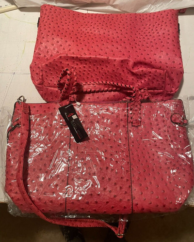 Borsa rossa mano tracolla - tracolla,, 2