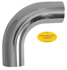 Curva Acciaio Inox 90° Lucida