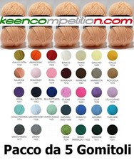 ★ STOCK CONFEZIONE 5 GOMITOLI LANA DA 50 GR. FILATO IN ACRILICO PREMIUM ★