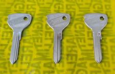 3 Chiavi Grezze Originali Silca per auto d'epoca Opel Ascona A Manta A Rekord