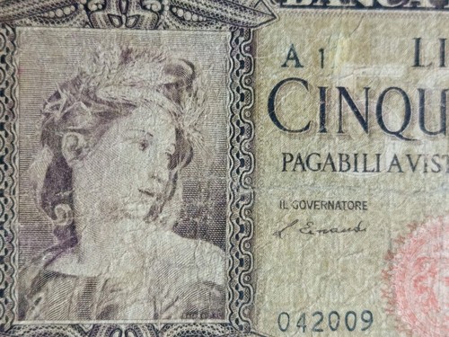 500 lire ornata - 500,