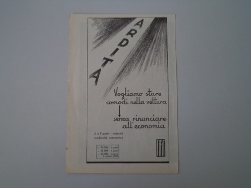 Advertising pubblicità 1934 - advertising,