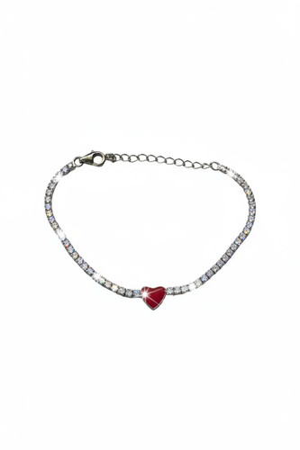 Bracciale tennis cuore - bracciale,