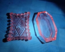 Bordi vintage Selinum seghettato, piatti incisi aperti salina tuffo, set di 4