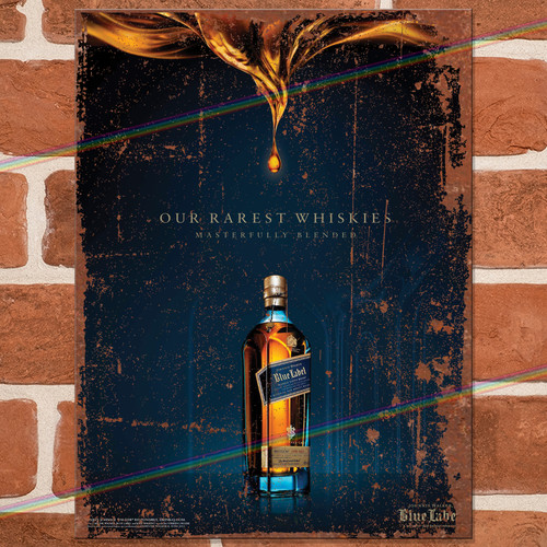Johnnie walker insegne metallo - johnnie,