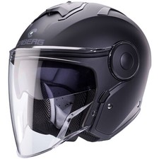 Casco Jet Caberg Soho Nero Opaco Casco Moto Casco Scooter Visiera Parasole