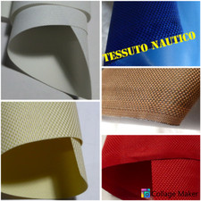 TESSUTO IMPERMEABILE NAUTICO BIANCO SABBIA BLU GRIGIO COPERTURE CAMPEGGIO TELO