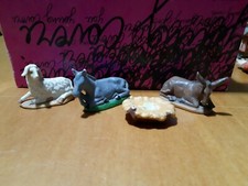 Figurine lot crib donkey ox