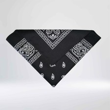 Bandana nera streetwear cotone nero blu grigia bianca spedizione veloce Italia  