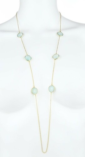 Collana filo lungo argento - collana,