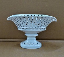 ?  ANTICO CENTROTAVOLA IN CERAMICA TRAFORATA EPOCA 1940-M1055