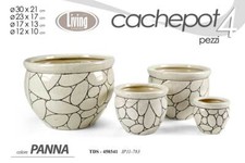 4 VASI CACHEPOT CERAMICA