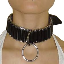 Collare bondage con guinzaglio