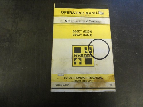 Hyster b60z b80z camion - hyster,