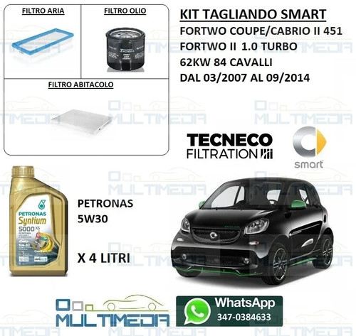 Kit tagliando olio petronas - e,