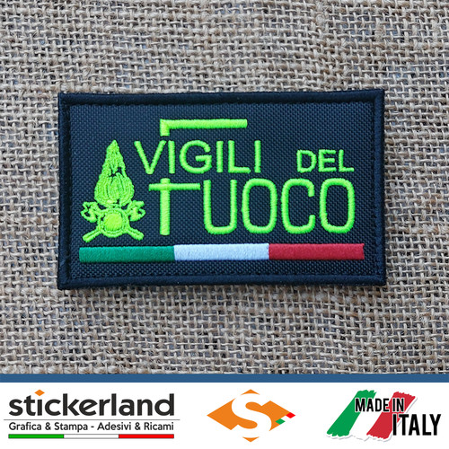 Toppa patch ricamata vigili - ricamata,