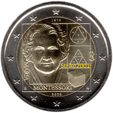 2 EURO COMMEMORATIVO ITALIA 2020 FDC Maria MONTESSORI 