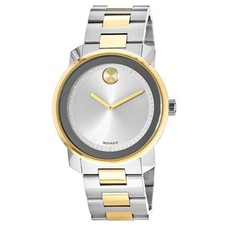 Orologio Uomo Movado Audace Quadrante Argento Acciaio e Oro 3600431-SD