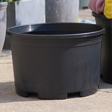 Vaso in plastica nero grande