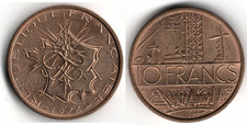 Francia 10 francs, 1974