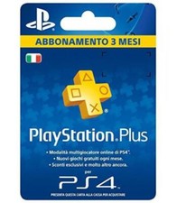 PLAYSTATION PLUS CARD HANG ABBONAMENTO PSN DA 3 MESI - 90 GIORNI SONY PS4 CODICE
