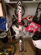 SCI bambino volkl racetiger 135 attacchi Marker 10.0 + bacchette