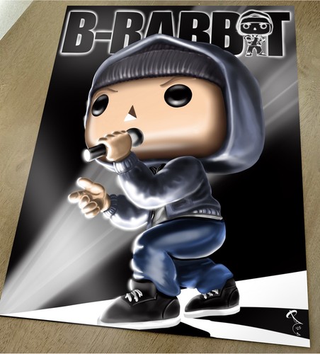 Stampa rabbit mile eminem - b-rabbit,