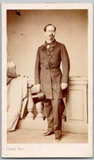 CDV 1865 de Bourboulon, Colonel Dragons & Cavalerie 3e Hussard Photo Militaire