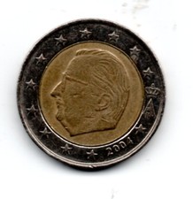 Moneta 2 Euro Re Alberto II Belgio 2004 CIRCOLATA