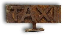 Insegna targa vintage in ferro taxi anni 40 plate sign modernariato 60 70