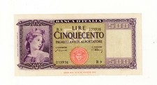 500 LIRE "ITALIA ORNATA DI
