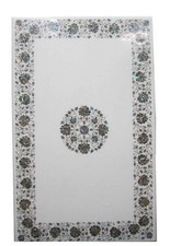 Tavolo Con Piano In Marmo 48"