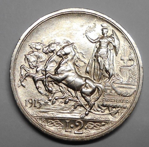 Lire 1915 quadriga briosa - lire,