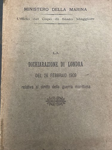 Dichiarazione londra diritto - -,