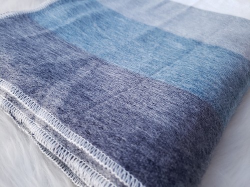 Coperta lana alpaca - coperta, blu