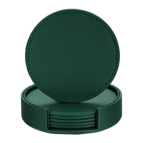 Set sottobicchiere pelle - sottobicchiere,