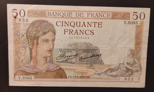 Francia banconota 50 - banconota, da