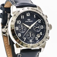 Orologio cronografo acciaio e