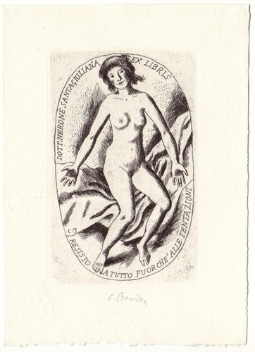 Cyril bouda exlibris - für, dr