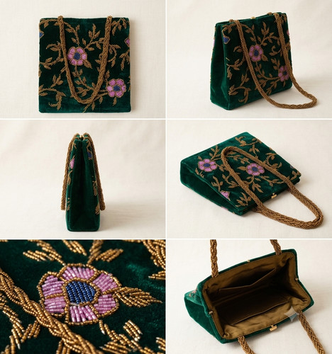 Elegante borsa velluto - elegante, in