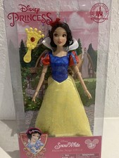 DISNEY PARKS BAMBOLA ORIGINALE PRINCIPESSA BIANCO NEVE CON PENNELLO GIOIELLO CLASSIC