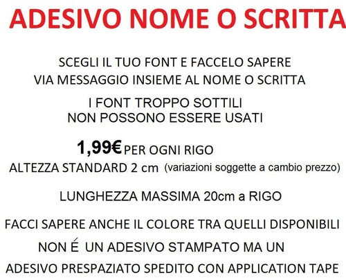 Adesivo nome personalizzato - nome,