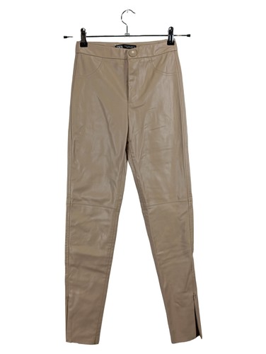 Zara pantaloni pelle - pelle, donna