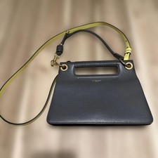 Borsa a tracolla Givenchy in pelle grigia autentica F09272197
