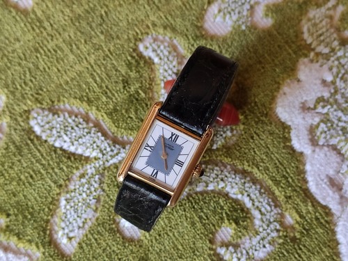 Cartier tank vermeil quartz - cartier,