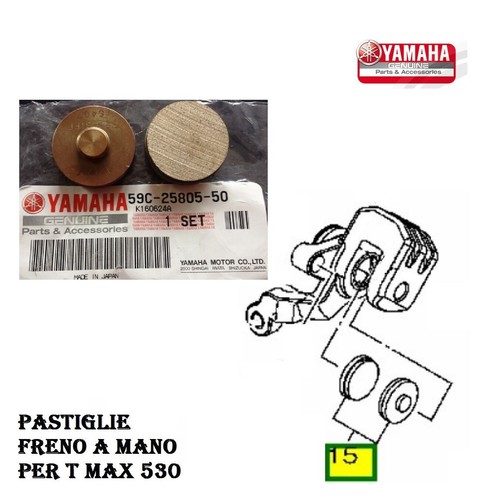 Pastiglie freno mano tmax - pastiglie,