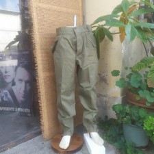 Pantaloni E.I. Opificio Militare 06/'55- Originali Tg.41 -3-con Elastici-verdi