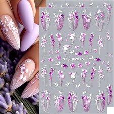 4 fogli adesivi per unghie a