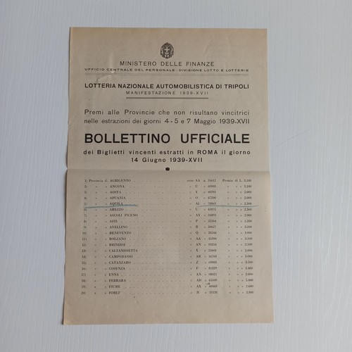 1939 lotteria nazionale - 1939,